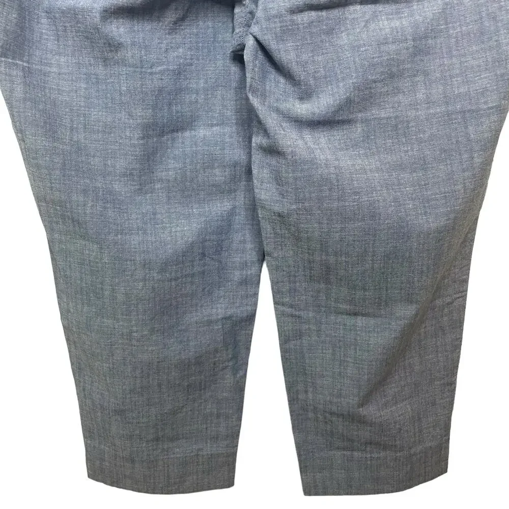 NWT Talbots Women’s Perfect Crop Pants - Chambray Blue Lightweight Size 10P - Picture 9 of 14